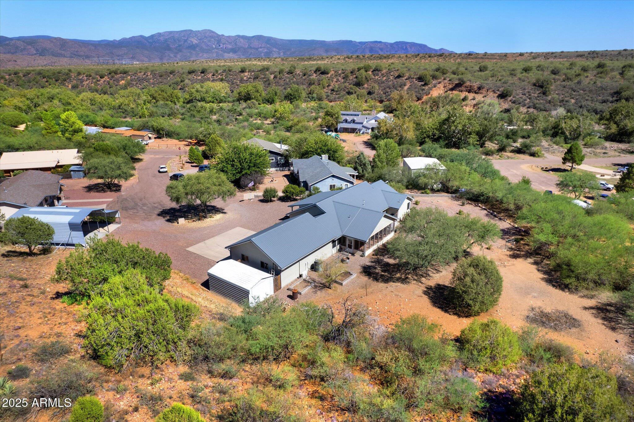 129 West Mt Ord Circle Payson, AZ 85541 - Photo 39 of 40 an aerial view of a house with mountain view