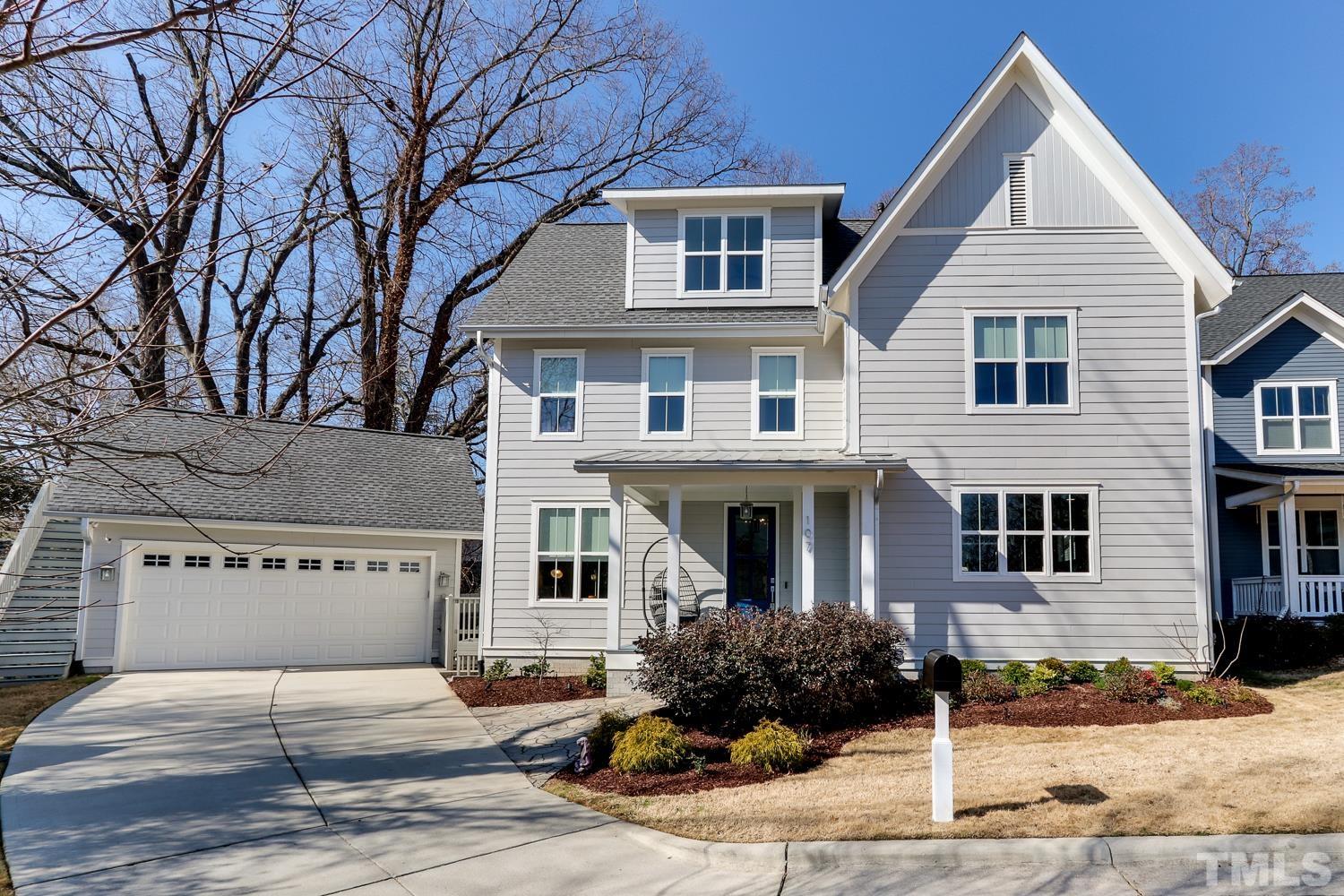 a front view of a building with street view