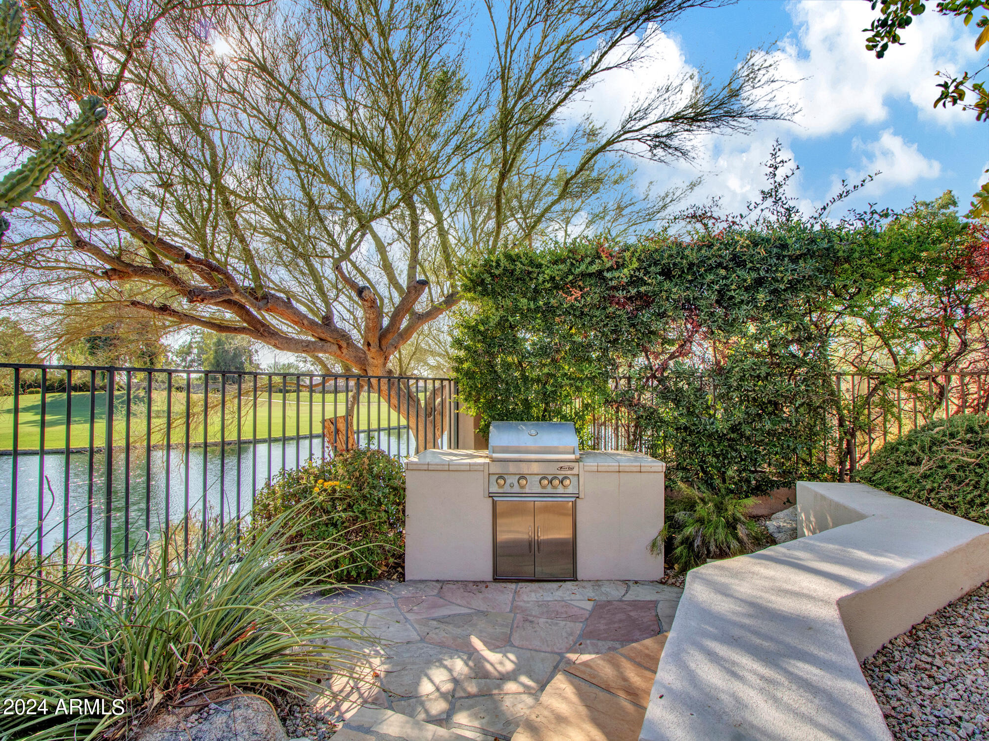 7375 East Gainey Ranch Road, Unit 2 Scottsdale, AZ 85258 - Photo 20 of 79 Built-in BBQ area