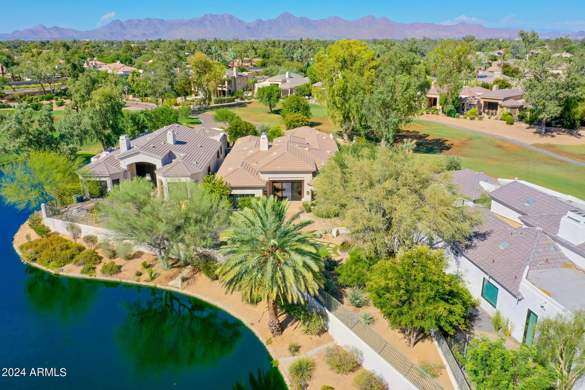 7375 East Gainey Ranch Road, Unit 2 Scottsdale, AZ 85258 - Photo 77 of 79 7375-E-Gainey-Ranch-Rd-#2_04-Back_Drone