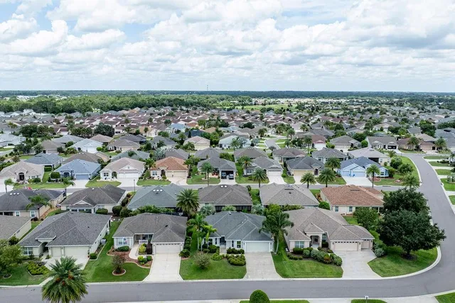 an aerial view of a city