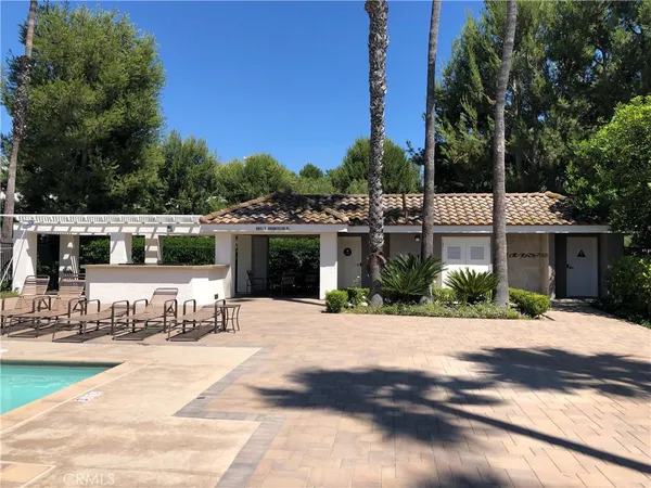 a view of a house with a patio