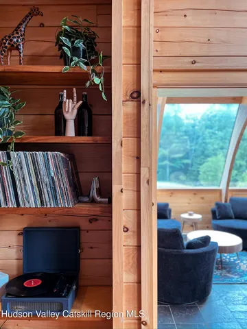 a view of a lake in middle of the house