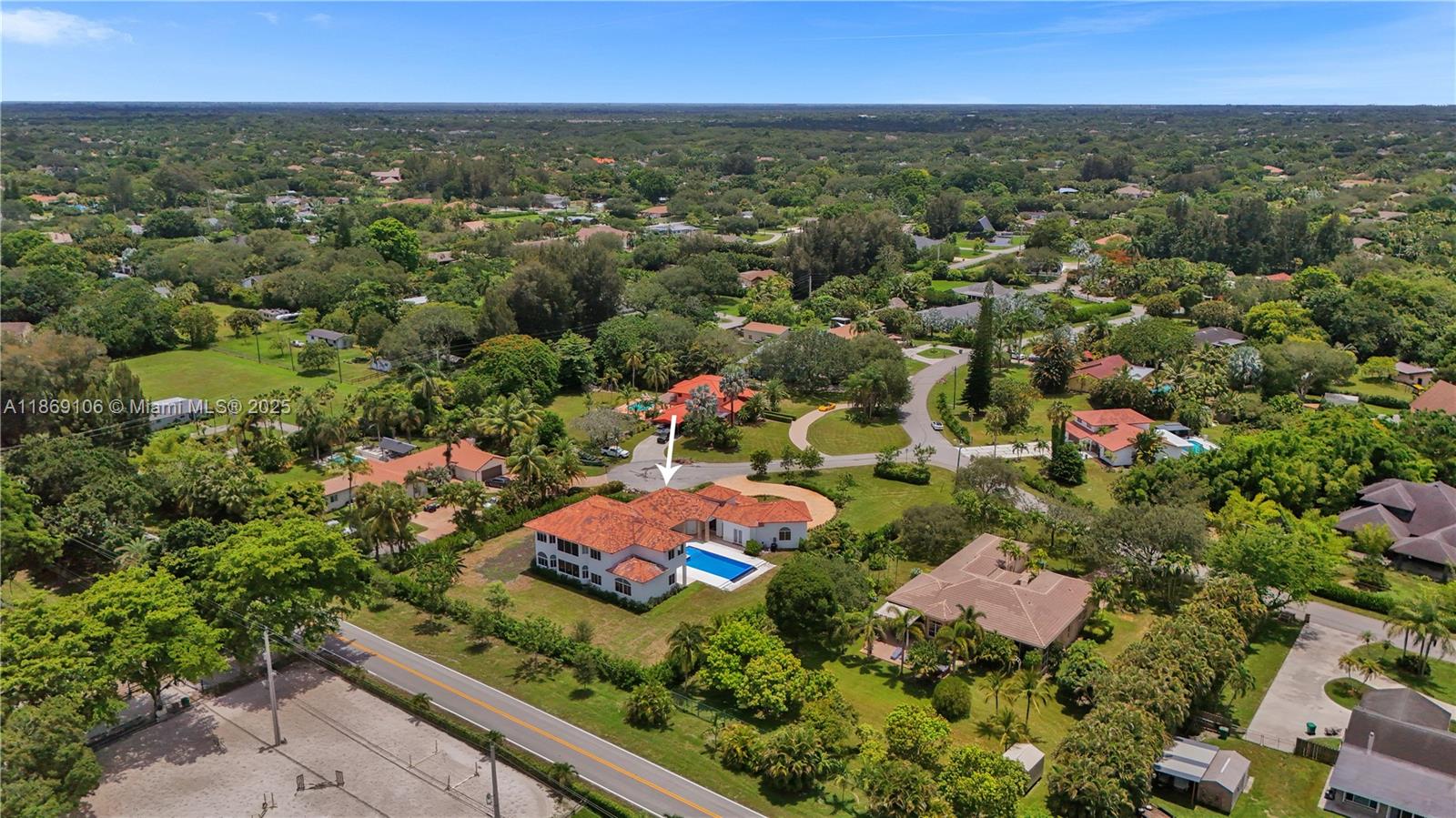 2691 Southwest 139th Terrace Davie, FL 33330 - Photo 55 of 55 an aerial view of residential houses with outdoor space and trees