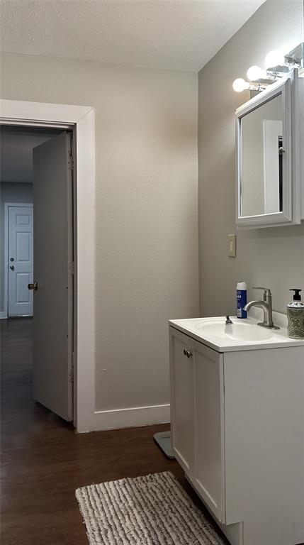 13533 Emeline Street Farmers Branch, TX 75234 - Photo 20 of 29 a bathroom with a sink and a mirror