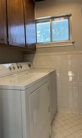 a utility room with a window