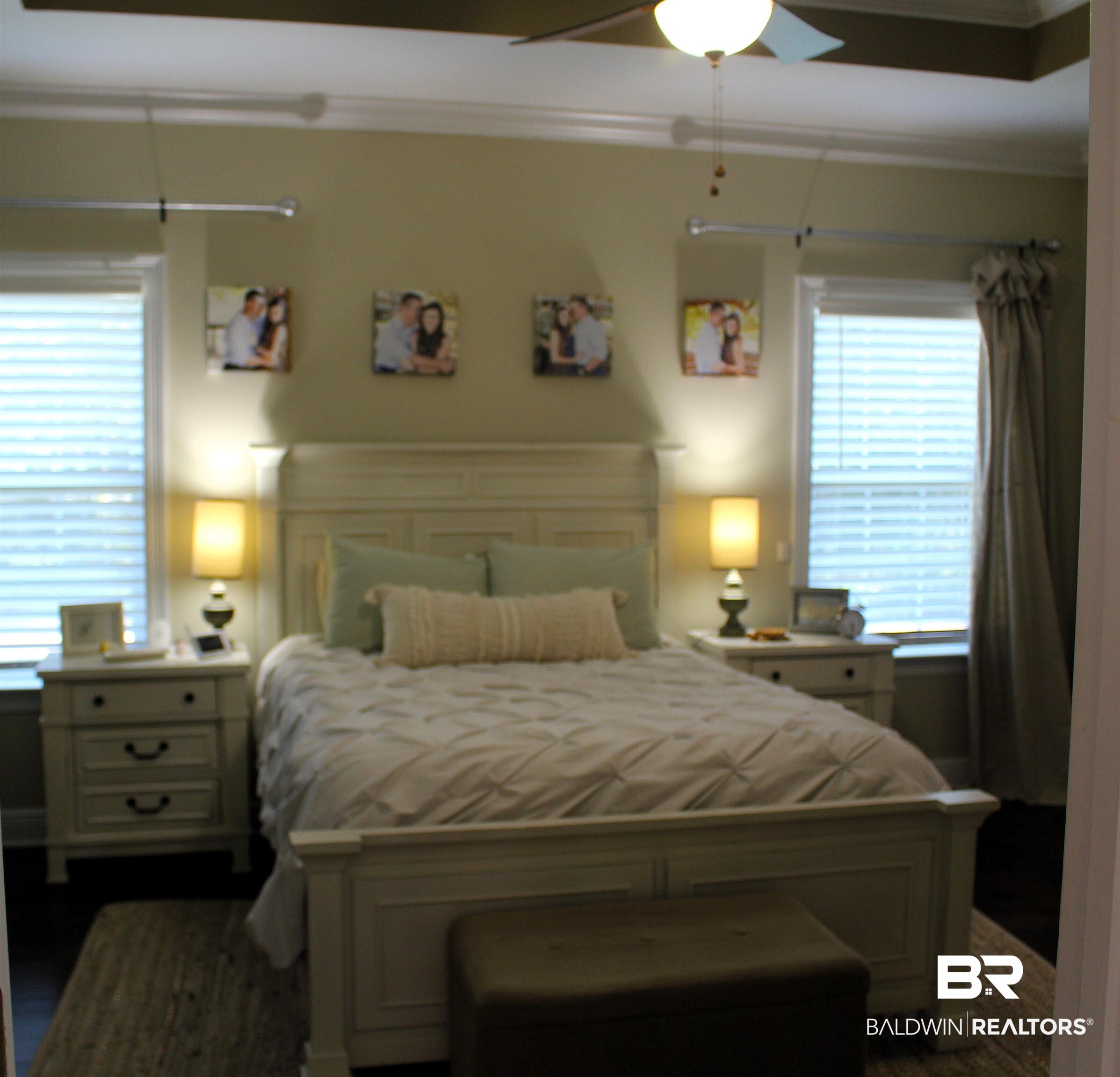 41416 Davis Duck Road Bay Minette, AL 36507 - Photo 38 of 72 Bedroom featuring ceiling fan and dark hardwood / wood-style floors