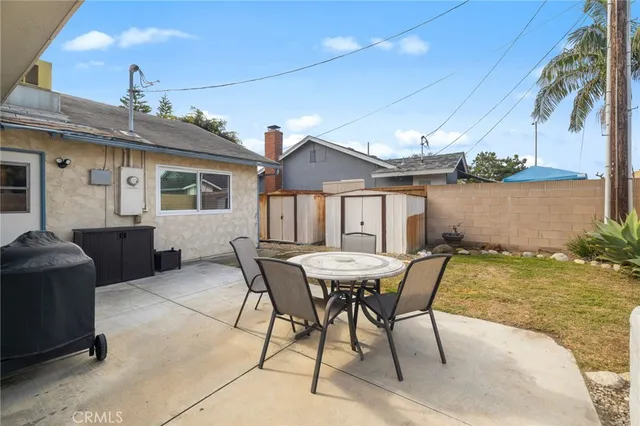 a backyard of a house