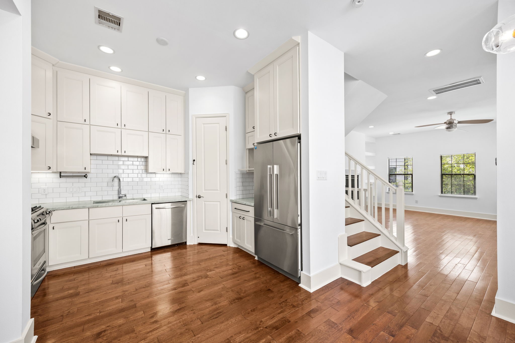 4512 Inker Street, Unit A Houston, TX 77007 - Photo 21 of 39 Second floor: View of kitchen and living room.