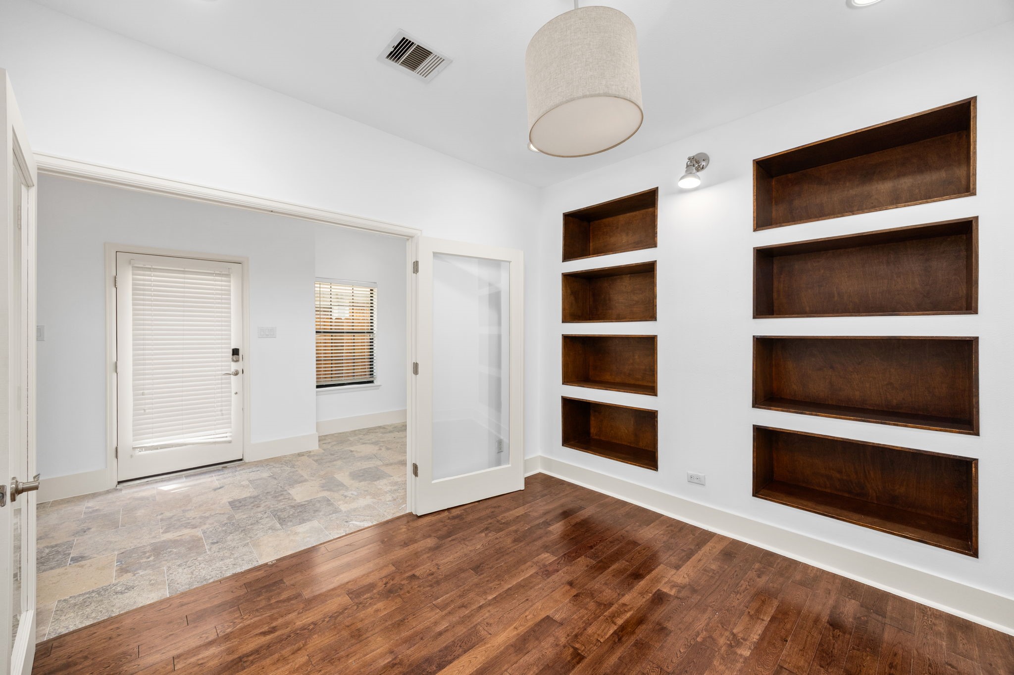 4512 Inker Street, Unit A Houston, TX 77007 - Photo 8 of 39 First Floor: French doors opening to office.