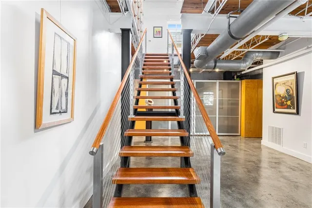 a view of entryway with a front door