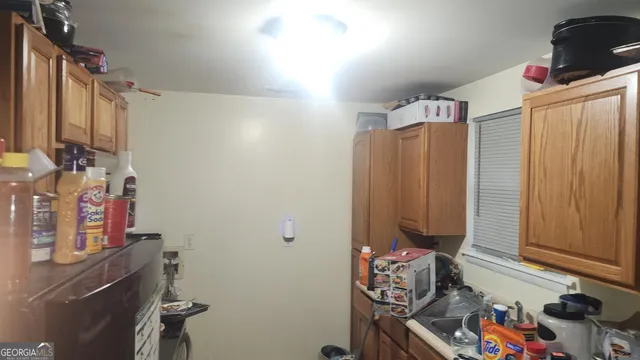 a room with storage and utility