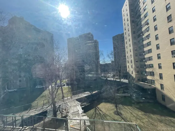a view of a balcony