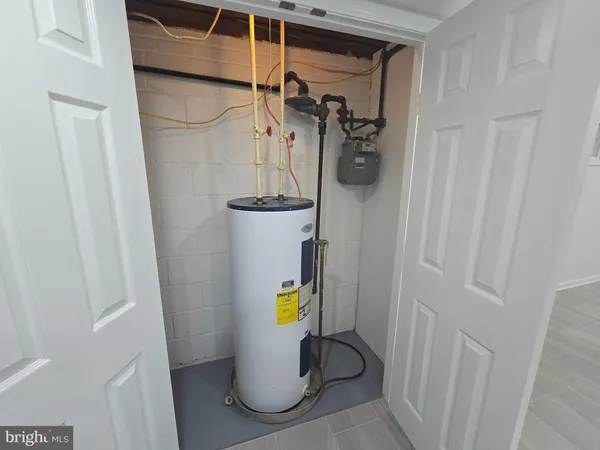 a view of deck with mountain view and wooden floor