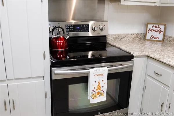 a close view of stove