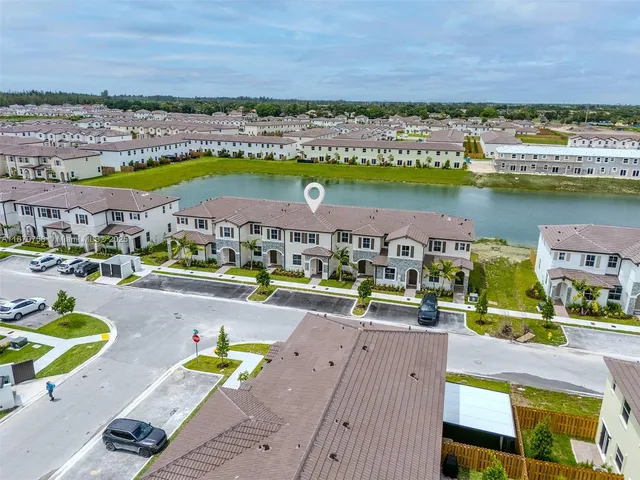 a view of a city with an ocean