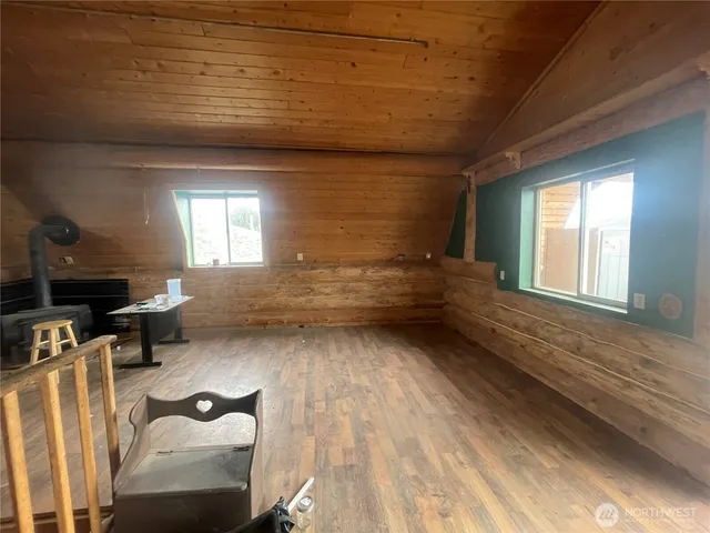 a view of roof deck with outdoor space