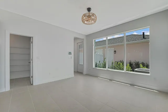 a view of a closet area