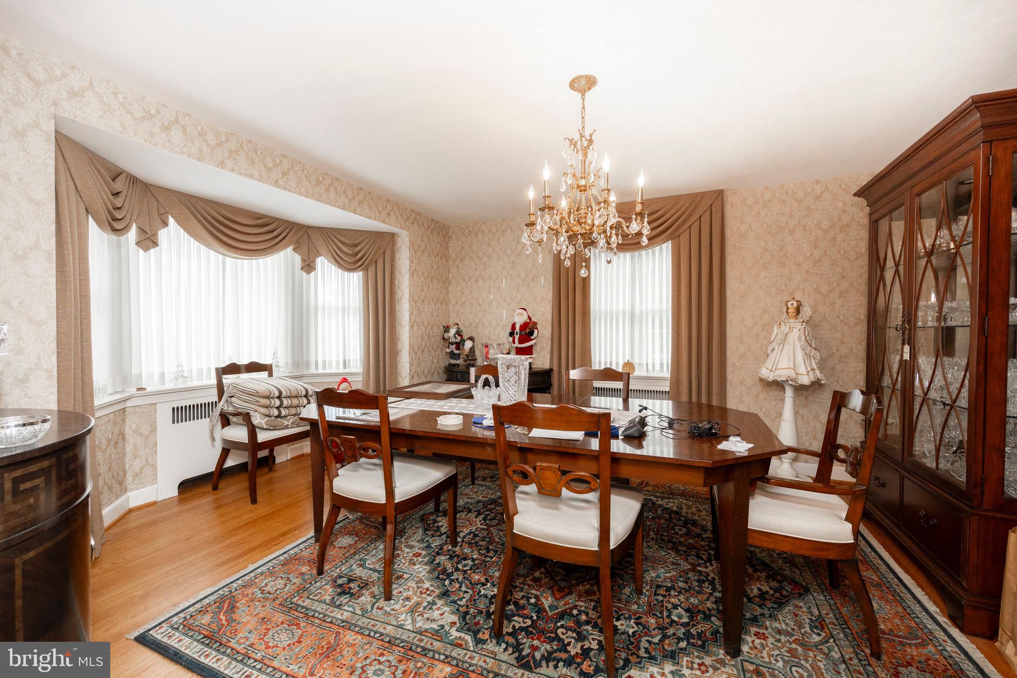 710 Argyle Road Wynnewood, PA 19096 - Photo 11 of 29 Dining Room with Bay Window