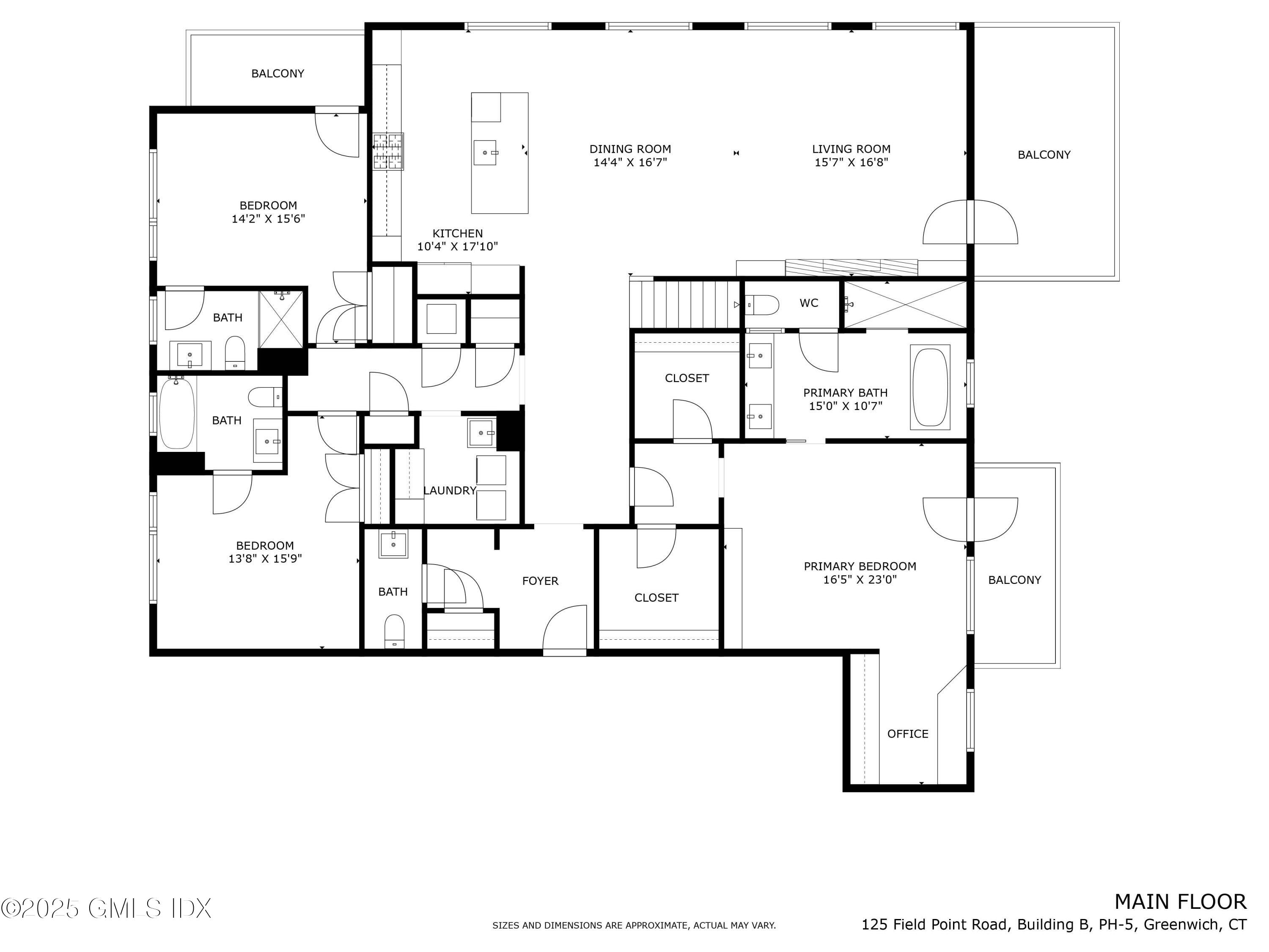 125 Field Point Road, Unit PHB5 Greenwich, CT 06830 - Photo 33 of 34 125 Field Point Rd Bldg B PH-5 - main fl