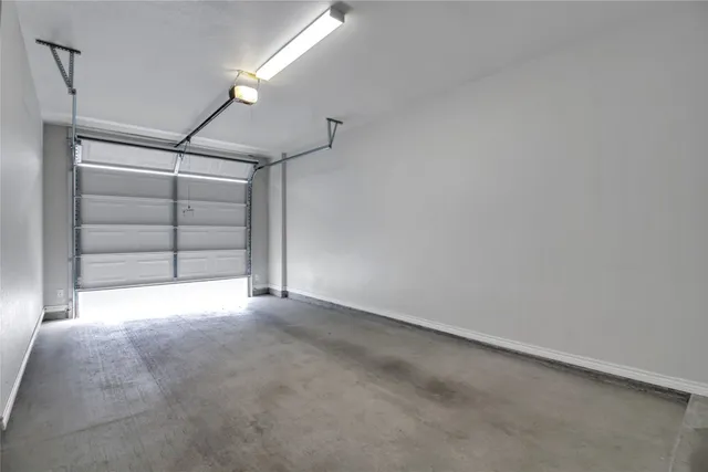 a view of empty room with garage