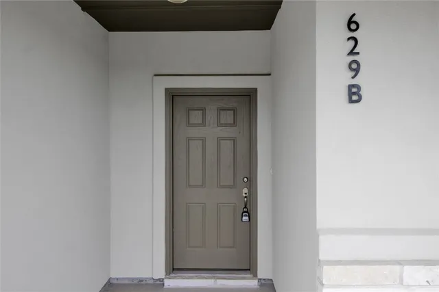 a view of front door