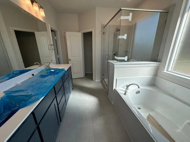 a view of a bathroom