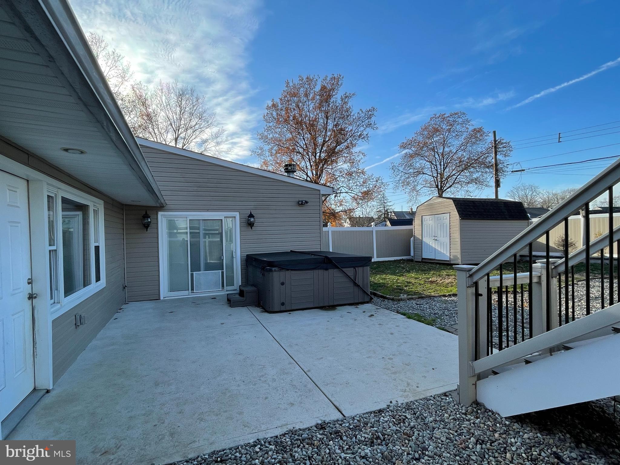 9 Gatewood Road Levittown, PA 19057 - Photo 61 of 72 Fenced rear yard with patio, pool, decks & sheds