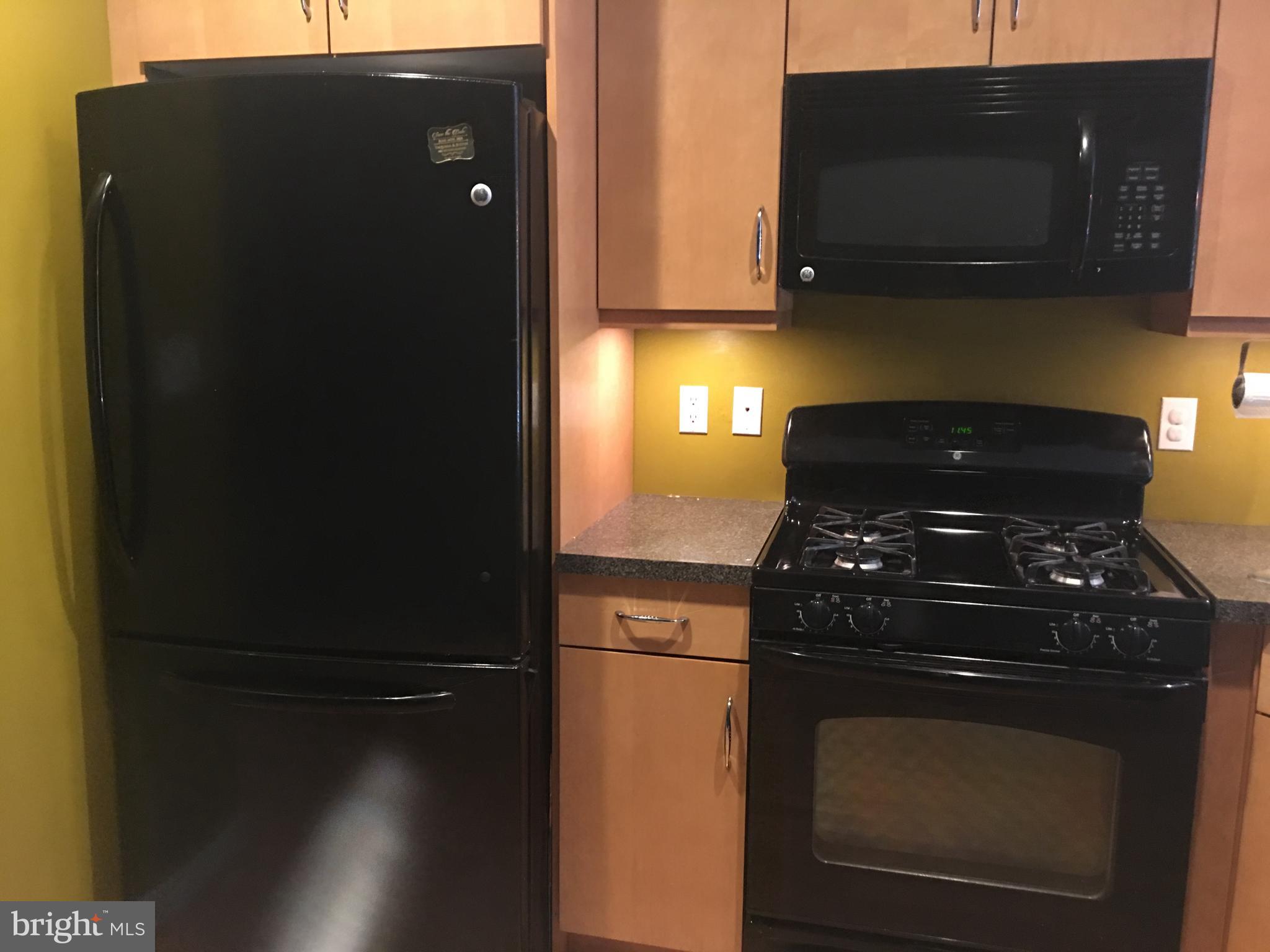 242 Centre Street, Unit 12 Trenton, NJ 08611 - Photo 8 of 23 a kitchen with a refrigerator stove and microwave