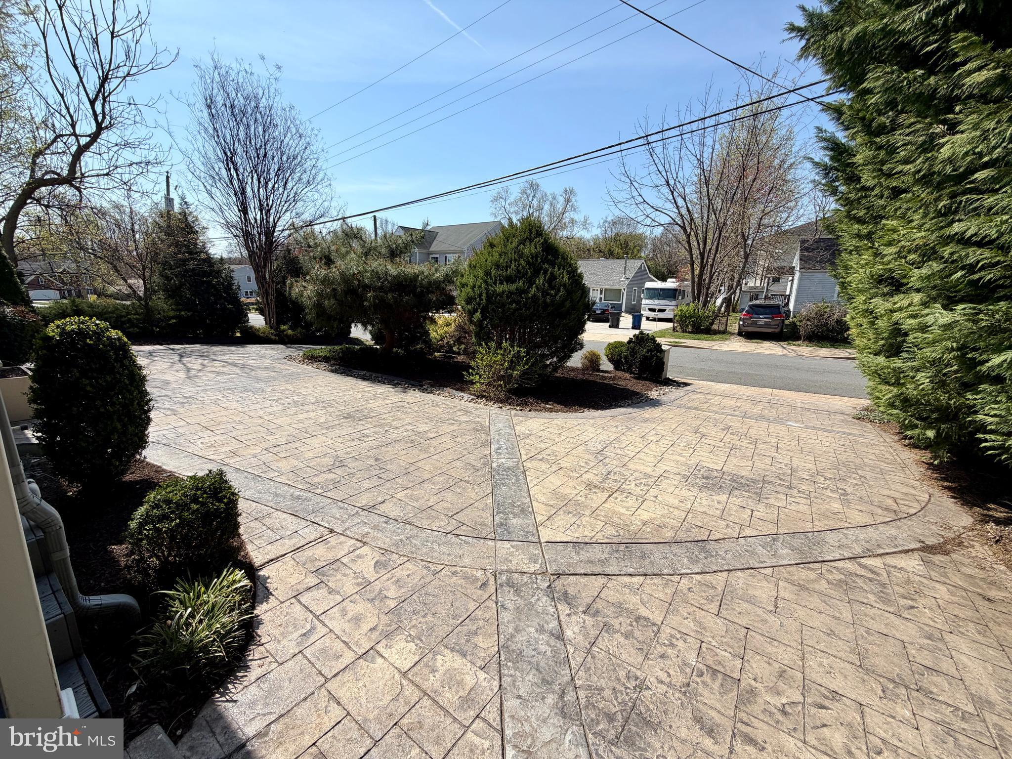 1921 Ware Road Falls Church, VA 22043 - Photo 23 of 23 Stamped concrete circular driveway