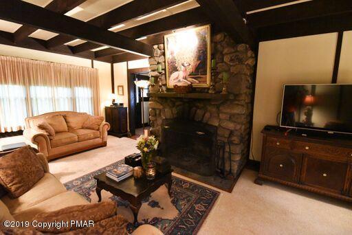 127 Piney Road Cresco, PA 18326 - Photo 11 of 47 Native Stone Fireplace