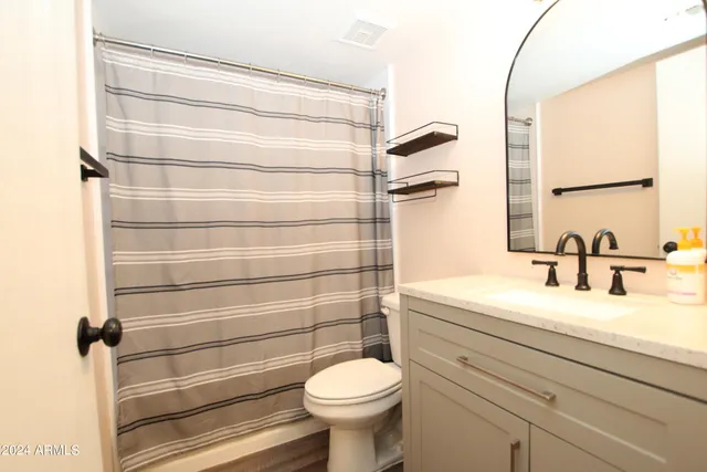 a view of a backyard with plants