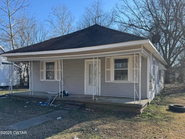 a front view of a house