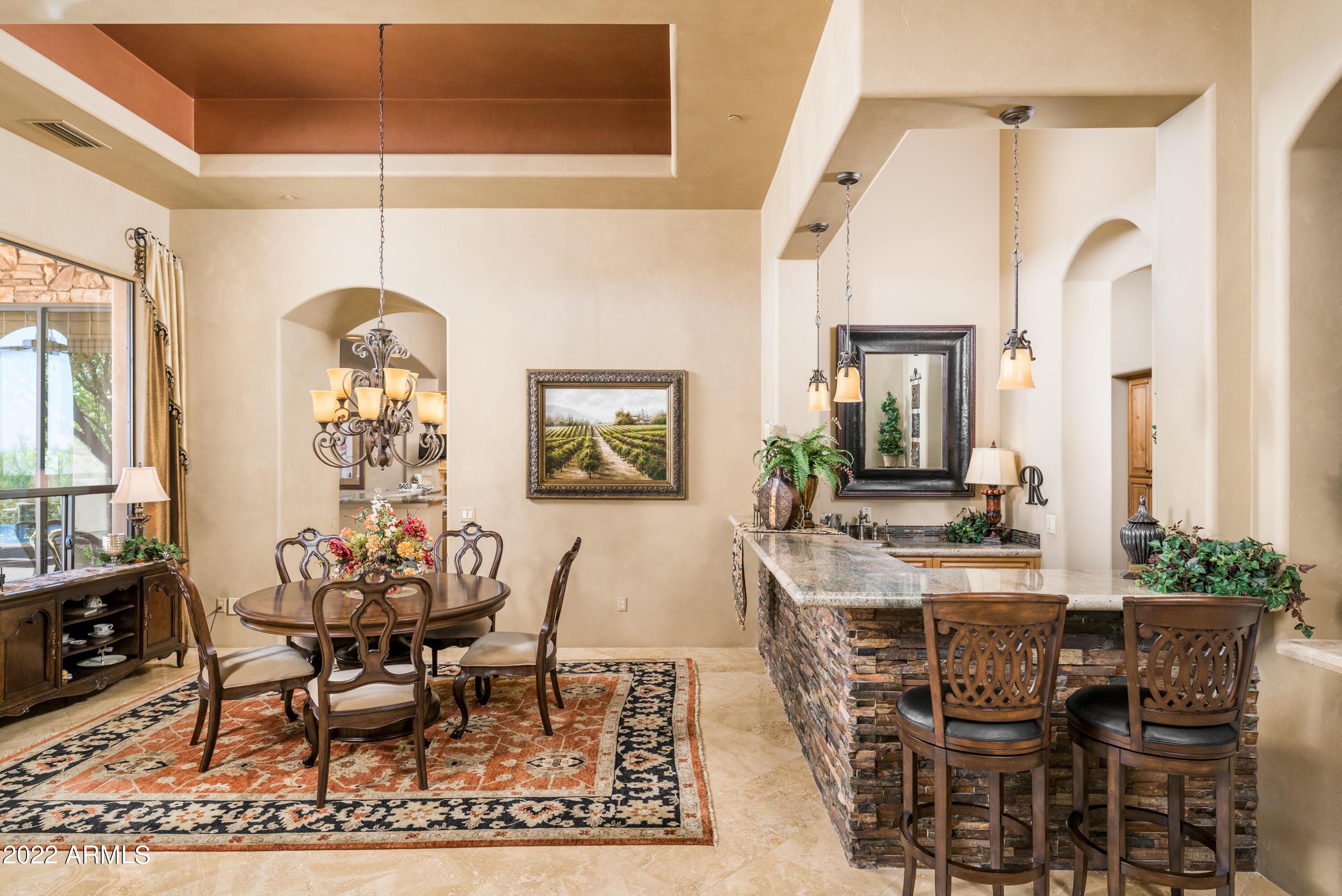 4312 North Pinnacle Ridge Circle Mesa, AZ 85207 - Photo 8 of 49 Formal Dining Room and Wet Bar