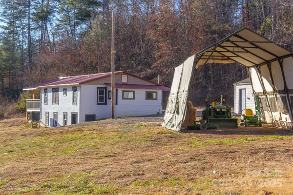 a view of a house with a outdoor space