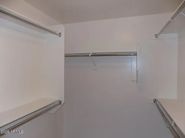 a close view of closet