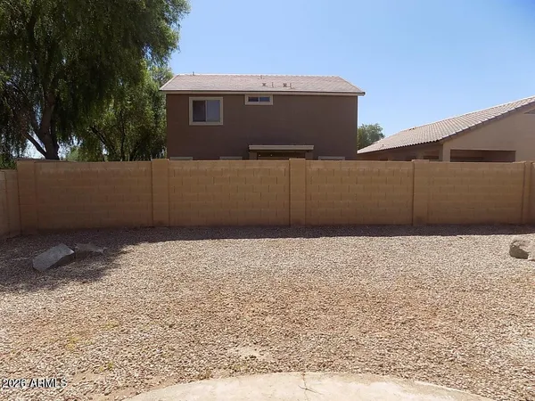 a backyard of a house