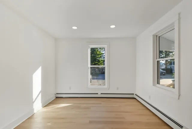 a view of a room with window