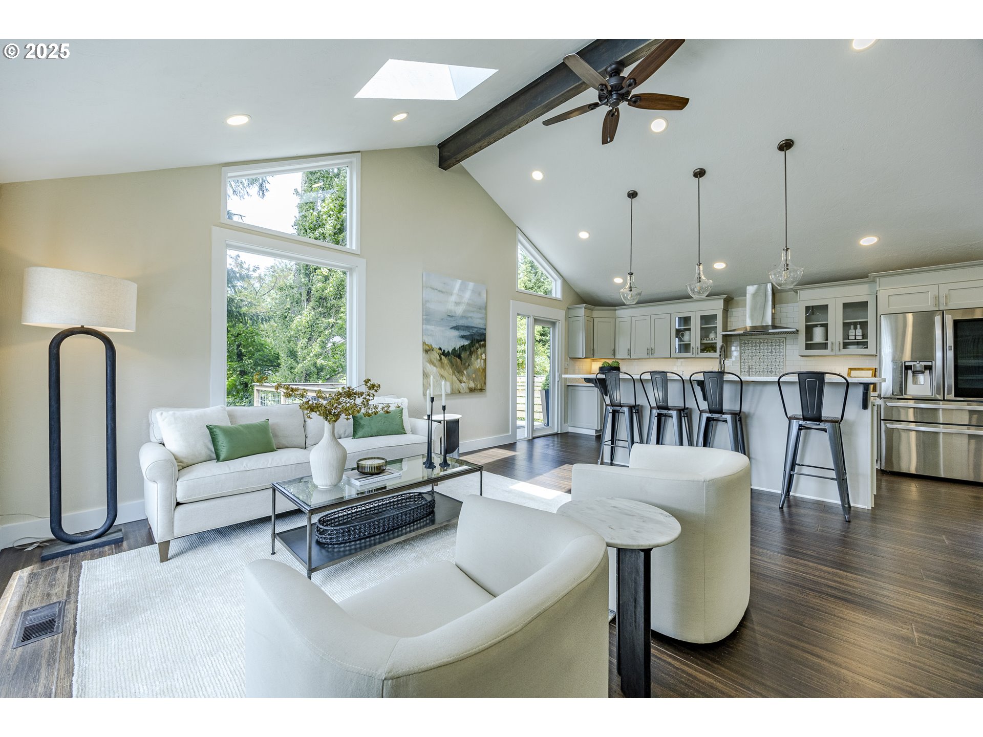 32518 Dillard Road Eugene, OR 97405 - Photo 9 of 45 a living room with furniture and a large window