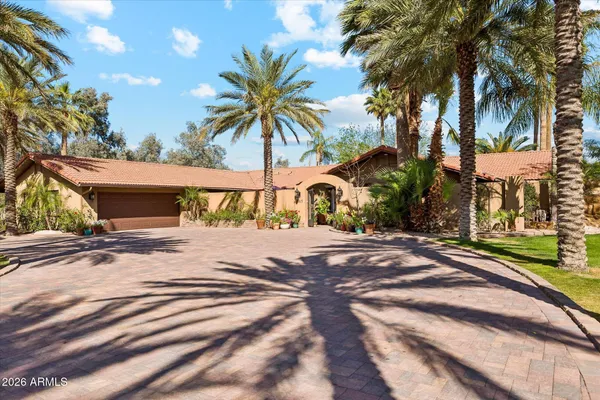 a view of a house with a patio