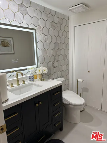 a bathroom with a sink and a toilet