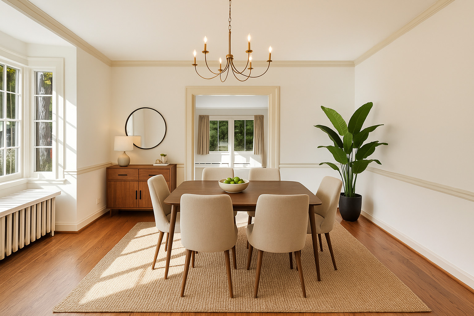 1227 16th Street Wilmette, IL 60091 - Photo 3 of 22 a view of a dining room with furniture window and wooden floor