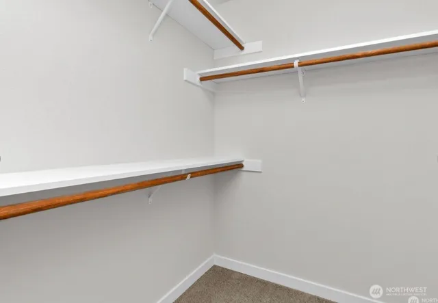 a close up view of racks on the wall