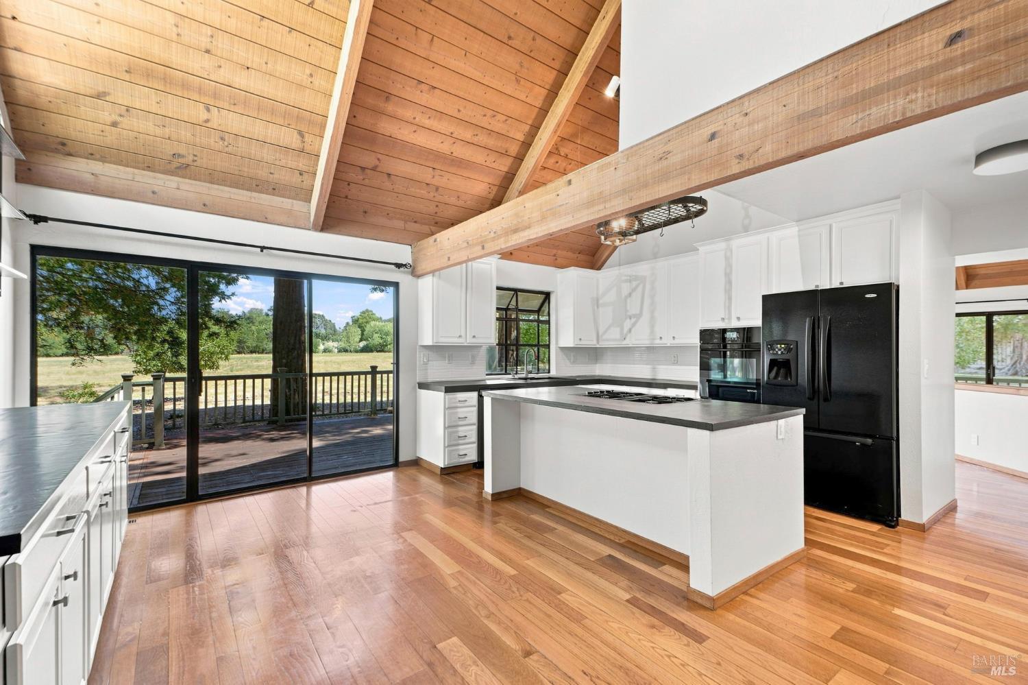 6485 Timber Springs Drive Santa Rosa, CA 95409 - Photo 20 of 67 Kitchen has slider to large decks and view of meadow