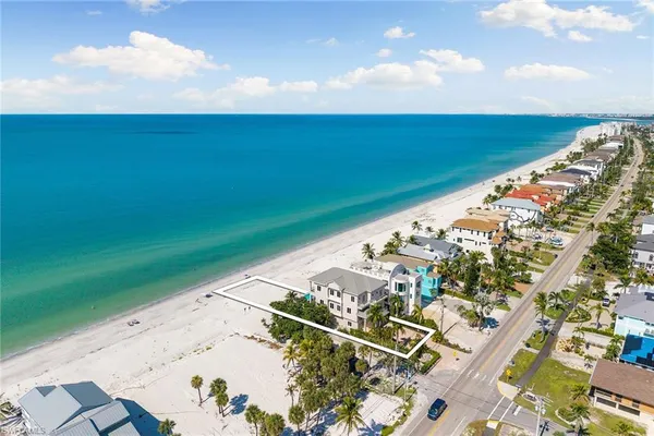 an aerial view of a beach
