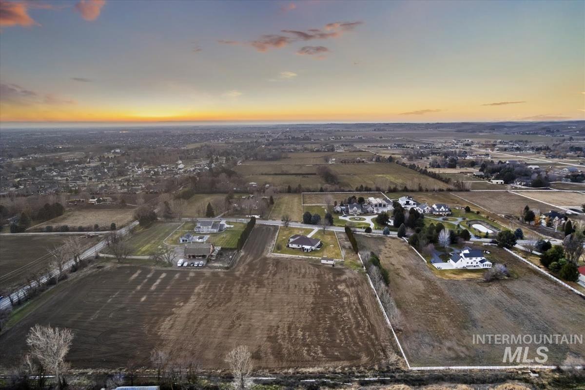 3366 North Croft Way Eagle, ID 83616 - Photo 14 of 33 Aerial view at dusk of a view of rural / pastoral area and agricultural area