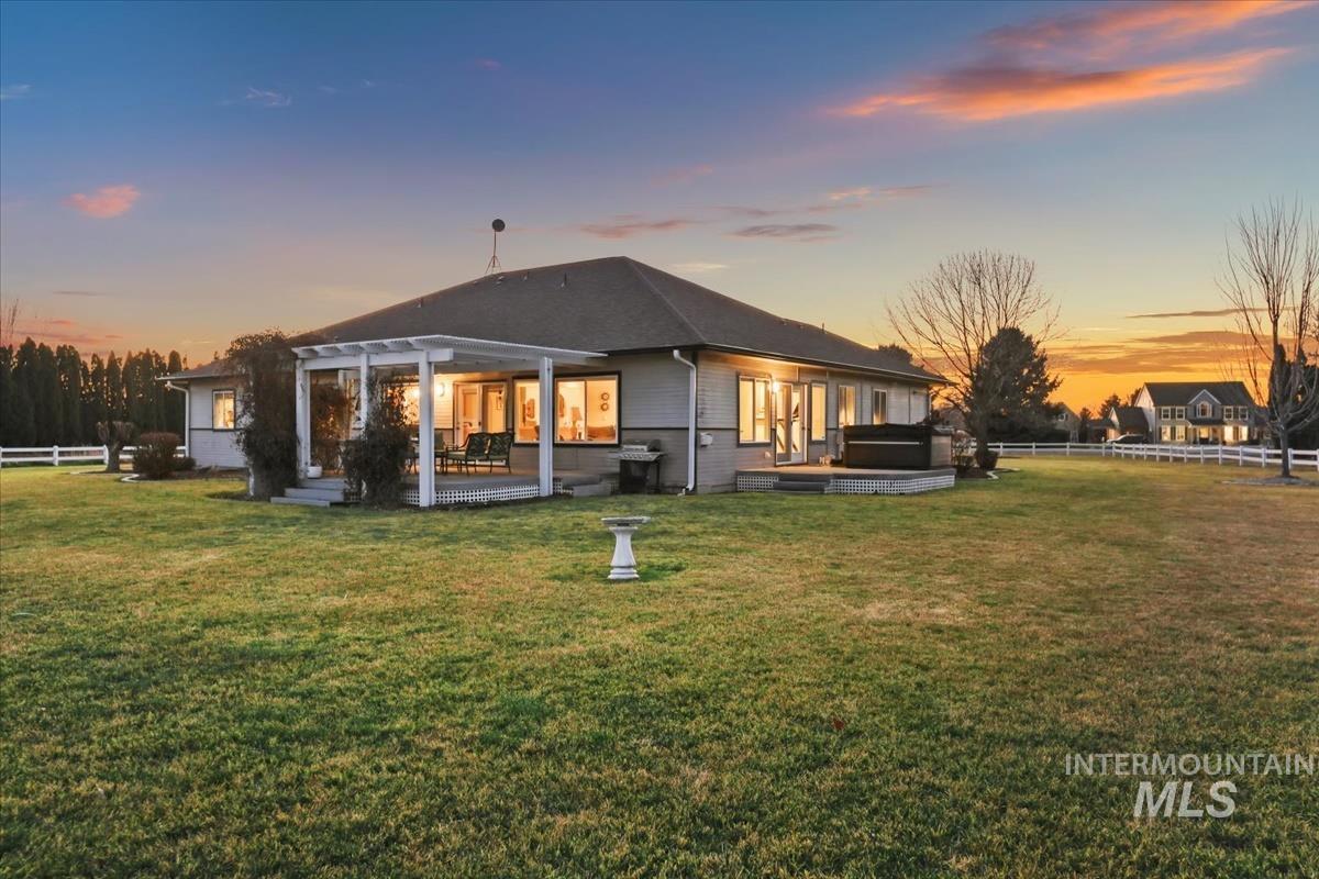 3366 North Croft Way Eagle, ID 83616 - Photo 23 of 33 Rear view of property featuring a patio area