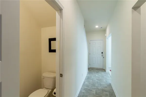 a bathroom with a toilet