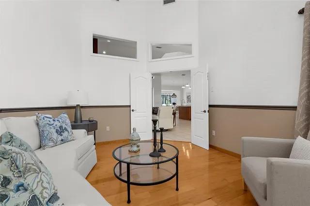 a view of a entryway door front of house