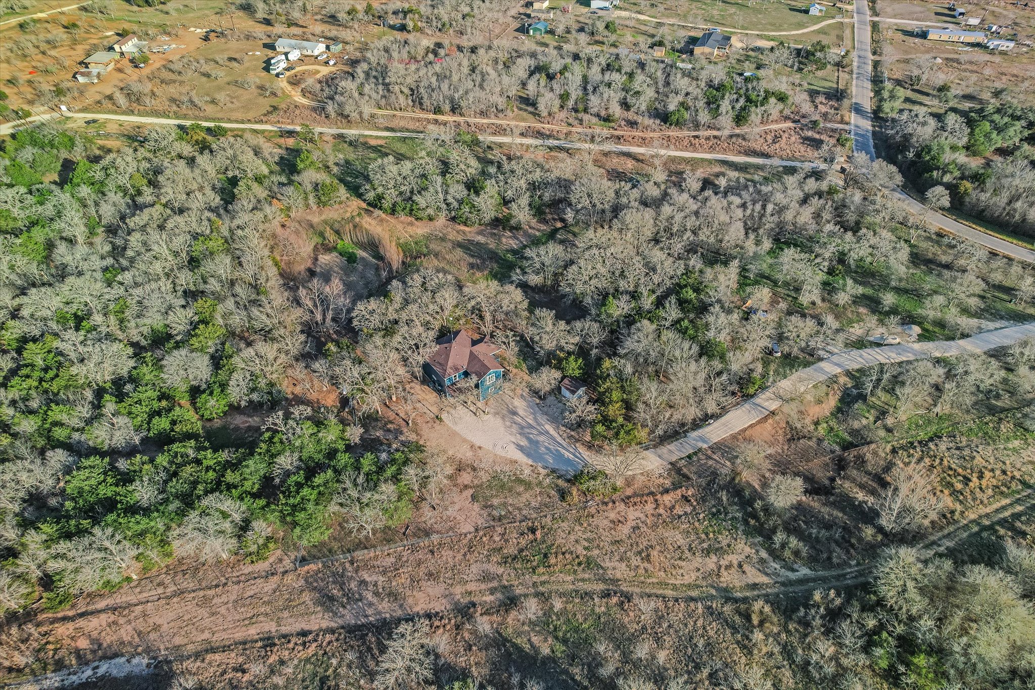 8400 Taylorsville Road Dale, TX 78616 - Photo 33 of 38 Bird's eye view